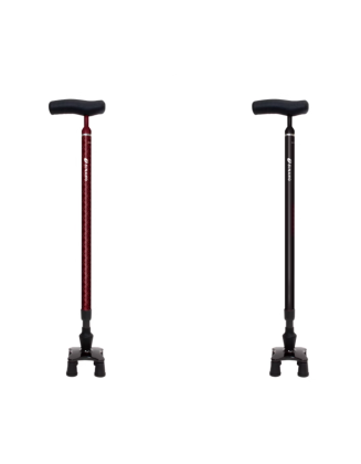 Japan imported SINANO high-end carbon fiber telescopic crutch universal non-slip ultra-light and stable four-legged crutches for the elderly